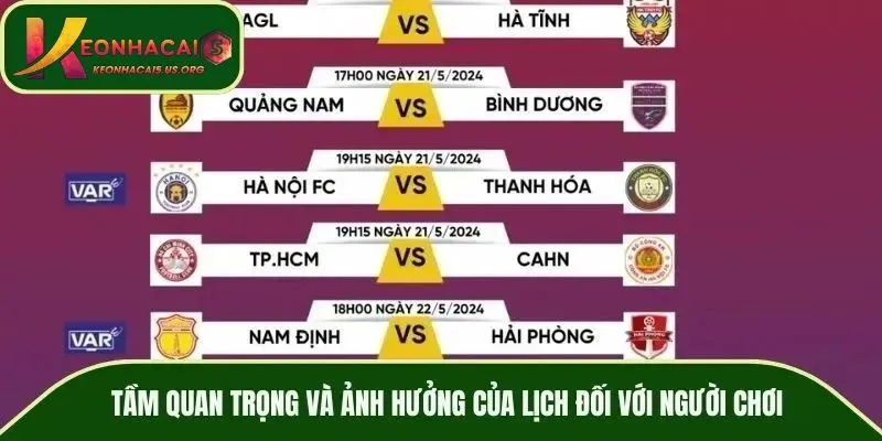 Nên theo dõi lịch thi đấu bóng đá trực tuyến